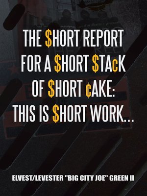 cover image of The $Hort Report for a $Hort $Ta¢K of $Hort ¢Ake